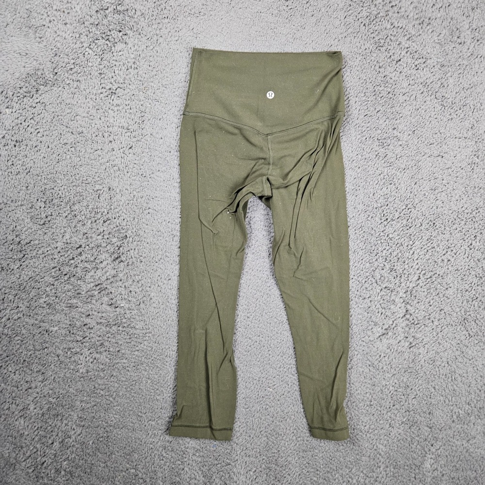 Lululemon Align High‎ Rise Crop Leggings Green Size 4 - Picture 6 of 8